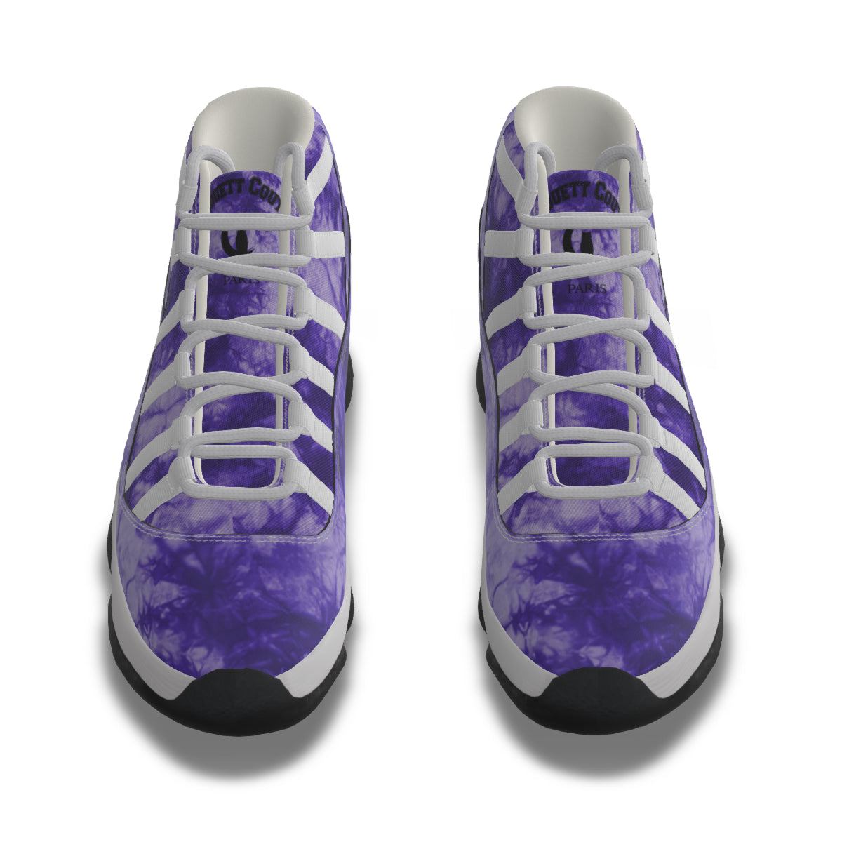 TIE DYE GRAPES Men's High Top Basketball Shoes