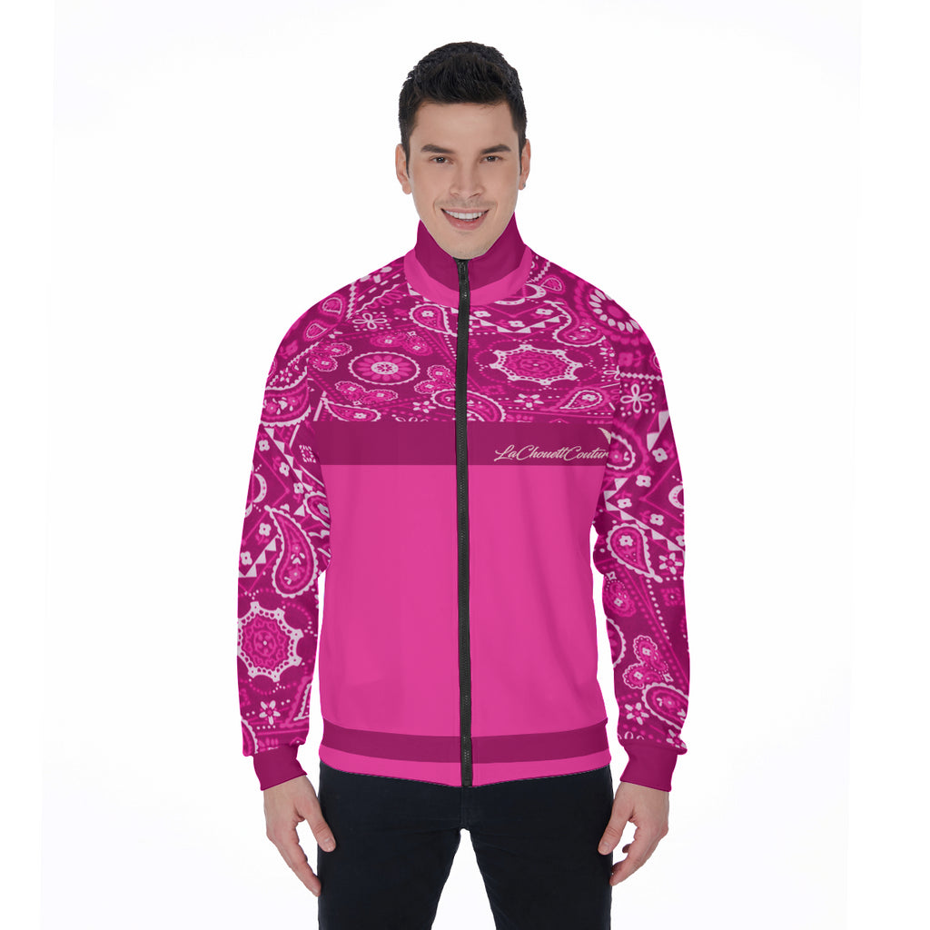 BANDANA VIRAL PINKISH Stand Collar Jacket