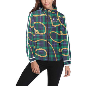 PLAID IN GOLD Unisex All Over Print Windbreaker