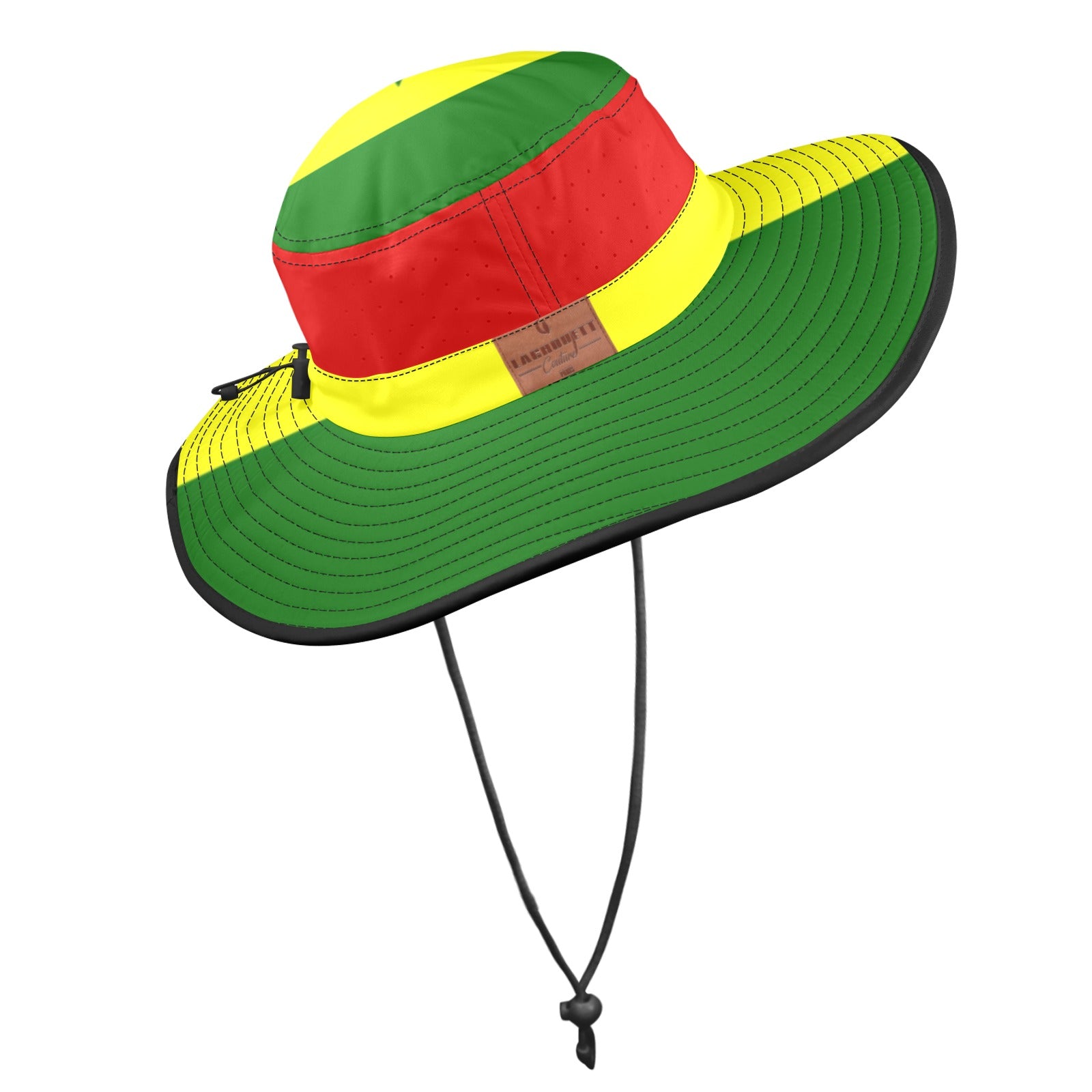 SENEGAL FLAG Wide Brim Bucket Hat