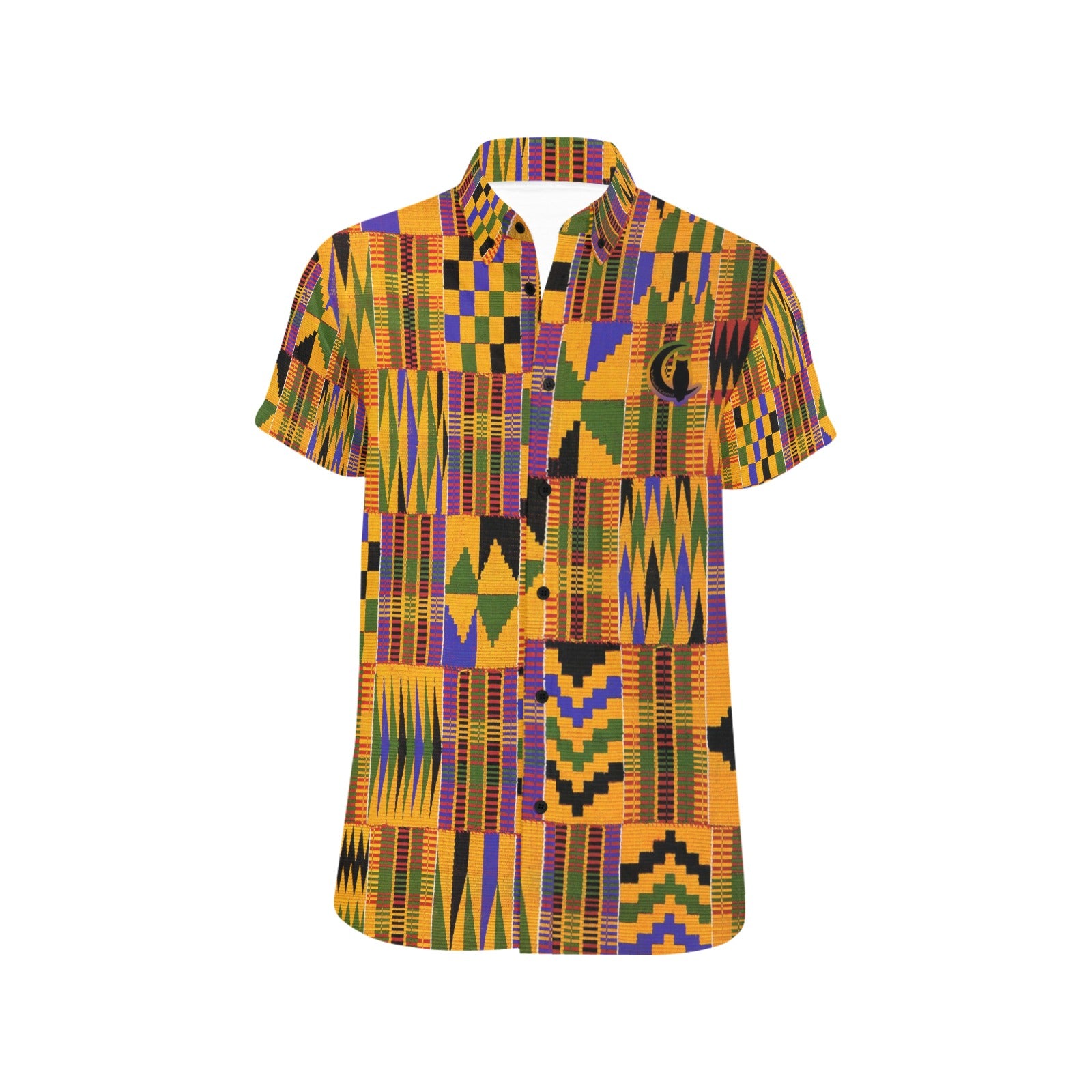 KENTE ATEF Men's All Over Print Short Sleeve Shirt (Model T53)