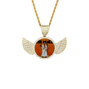 THE MAC Wings Gold Pendant with Rope Chain
