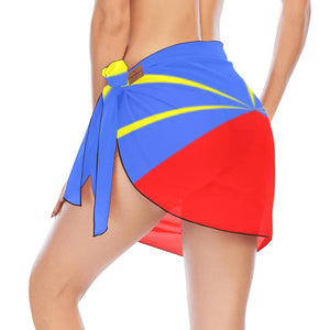 LA REUNION FLAG Beach Sarong Wrap