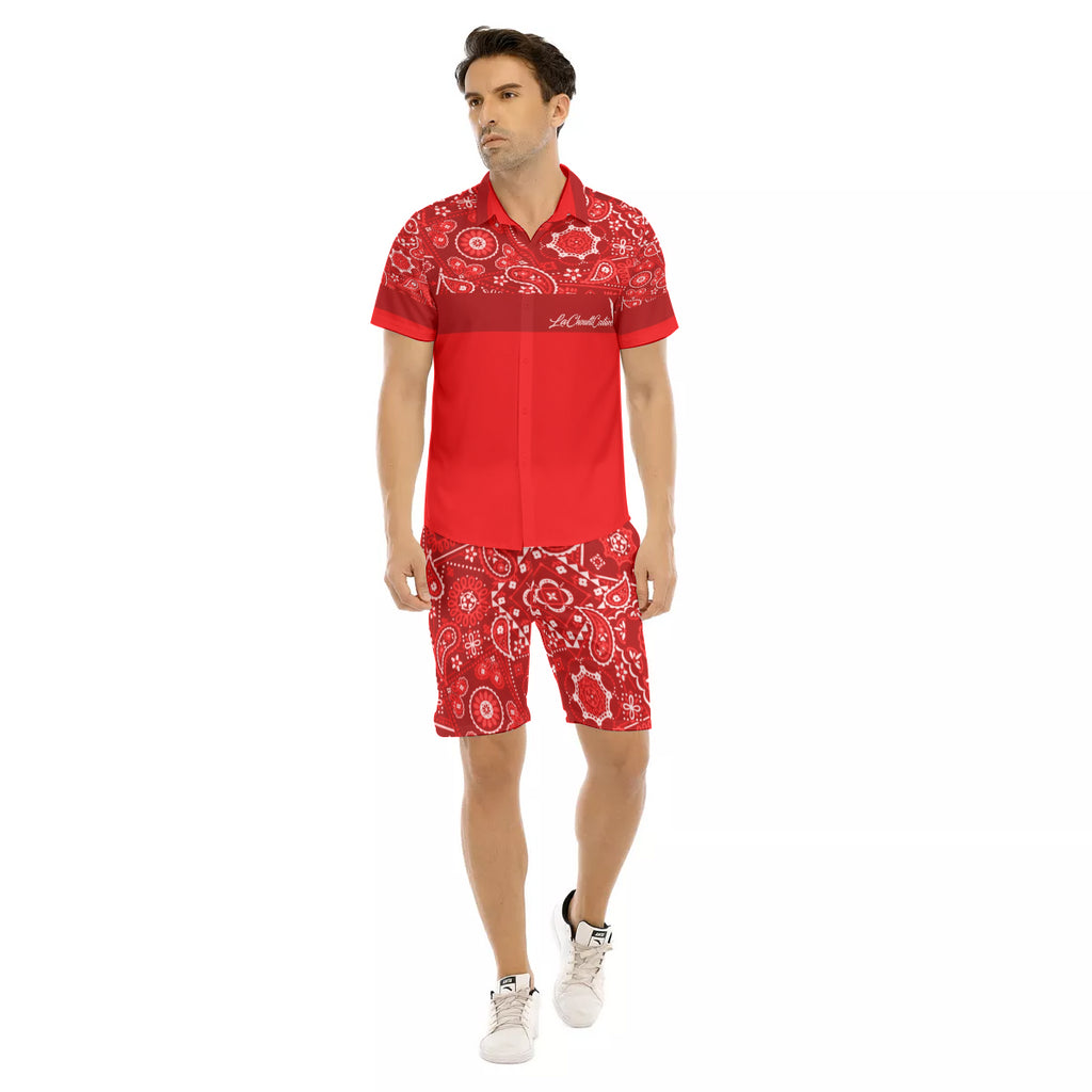 BANDANA VIRAL Bs'UP Men's Short Sleeve Shirt Sets