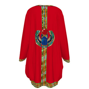 MEDJAY RED Women's Loose Crew Neck shirt