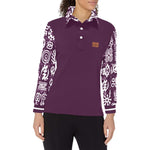 ADINKRA MX Women's Long Sleeve Polo Shirt