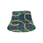 PLAID IN GOLD All Over Print Bucket Hat