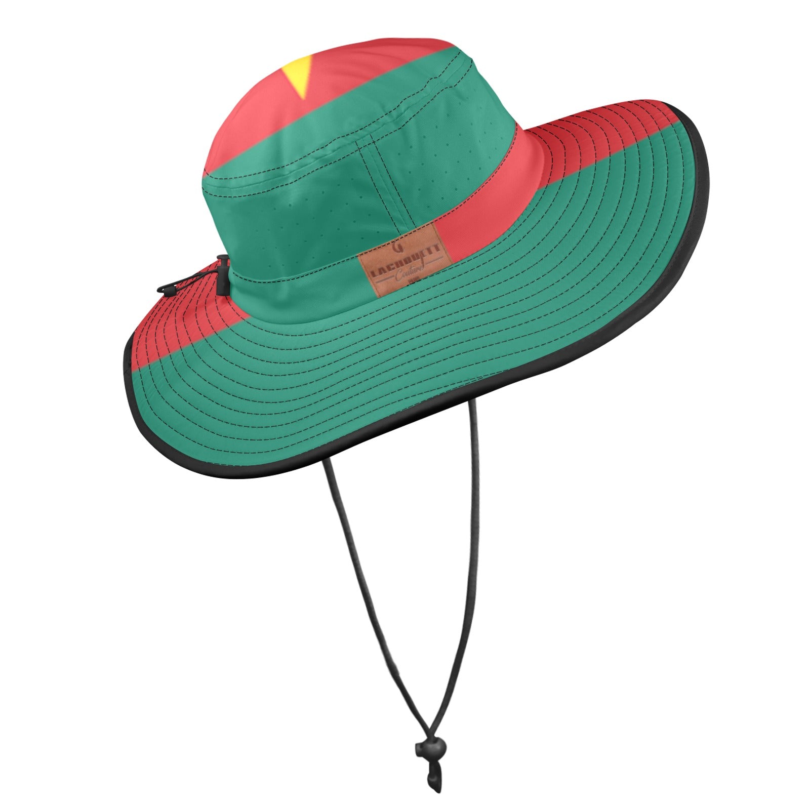 CAMEROUN FLAG Wide Brim Bucket Hat