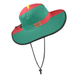 CAMEROUN FLAG Wide Brim Bucket Hat