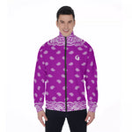 BANDANA FULLY GRAPES Men's Stand Collar Jacket