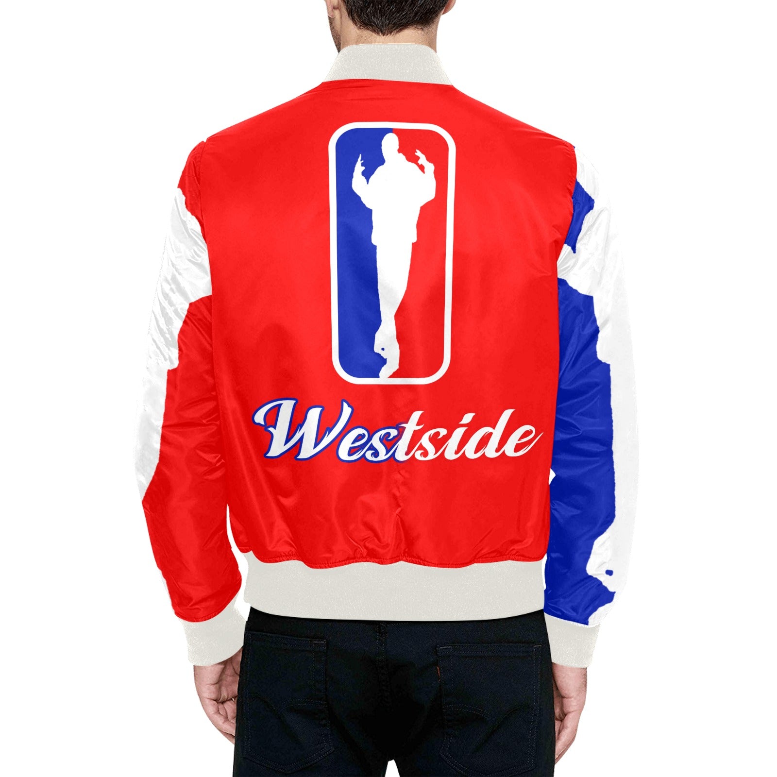WESTSIDE All Over Print Quilted Bomber Jacket for Men