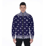 BANDANA FULLY NAVY Men's Stand Collar Jacket
