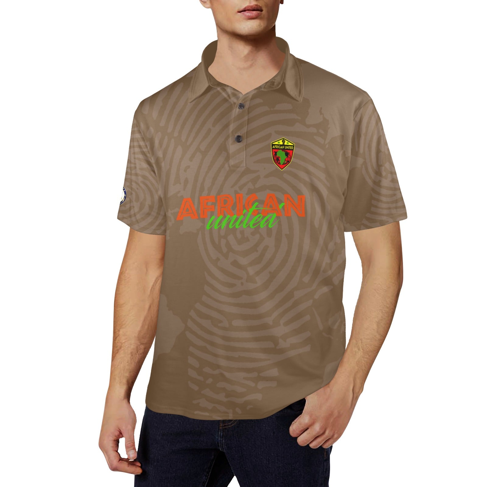 AFRICAN UNITED Print Polo Shirt