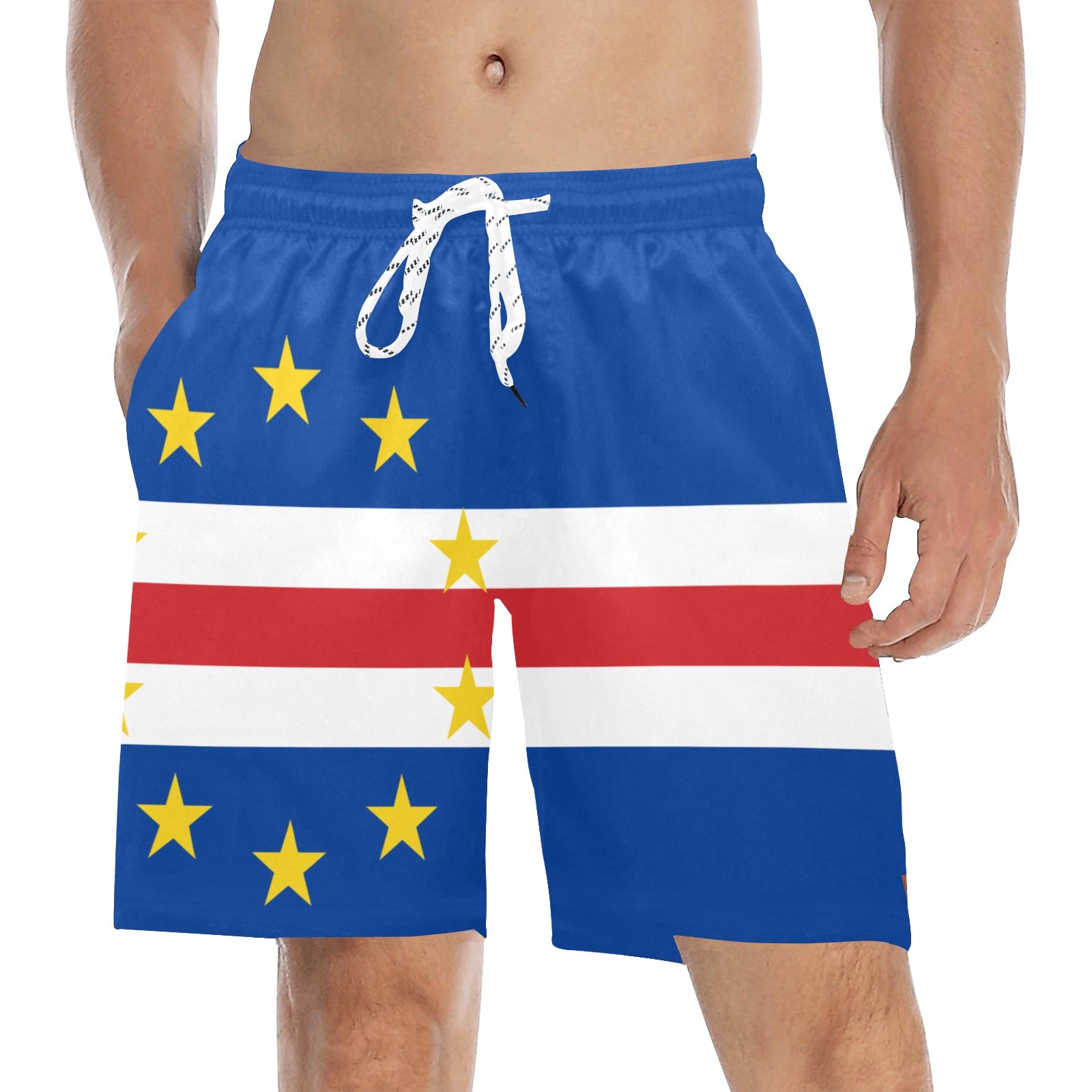DIASPORA LATINA Men's Mid-Length Beach Shorts