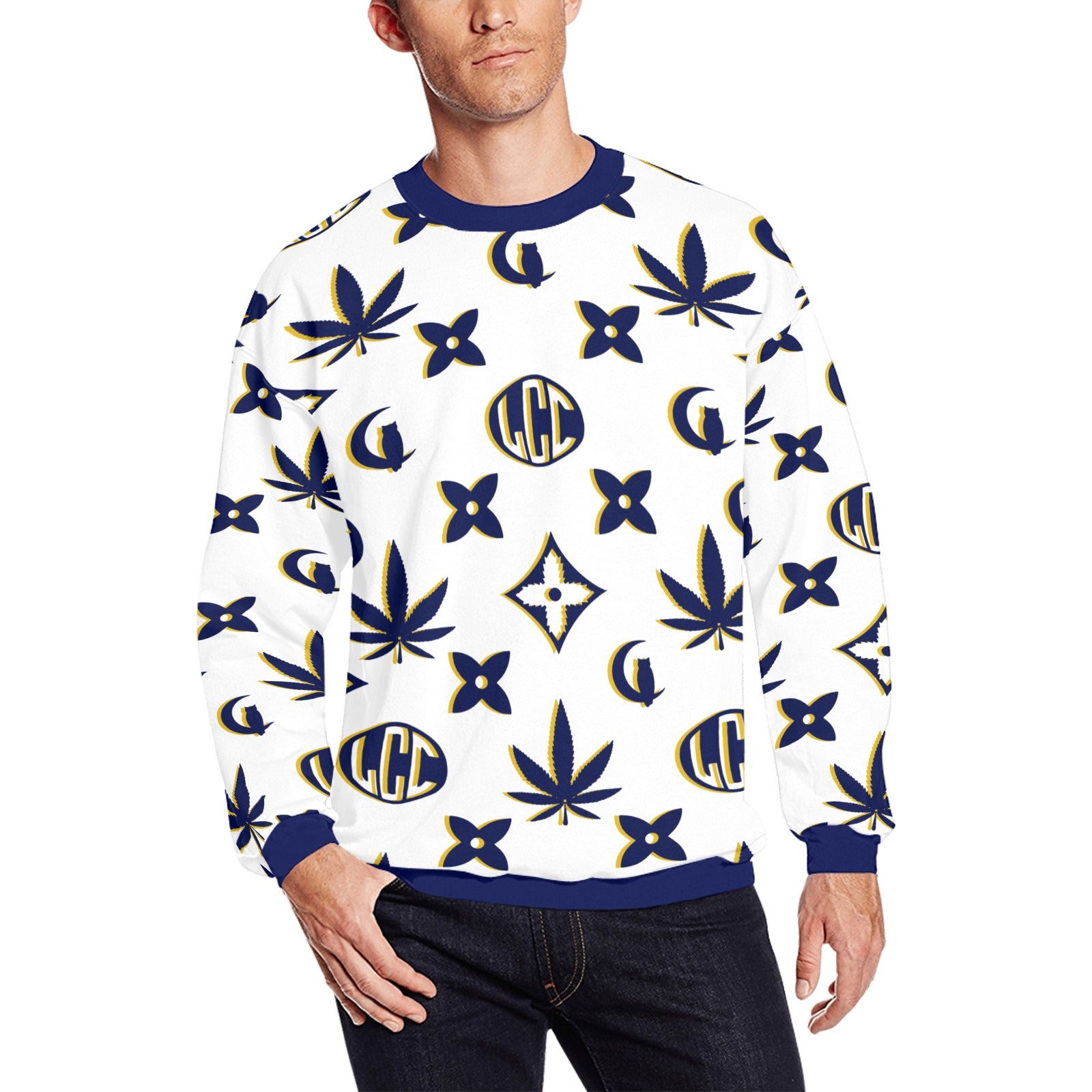 LCC WEEDY COLORS Crewneck Sweatshirt for Men