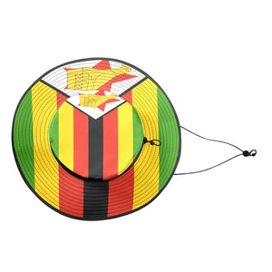 ZIMBABWE FLAG Wide Brim Bucket Hat
