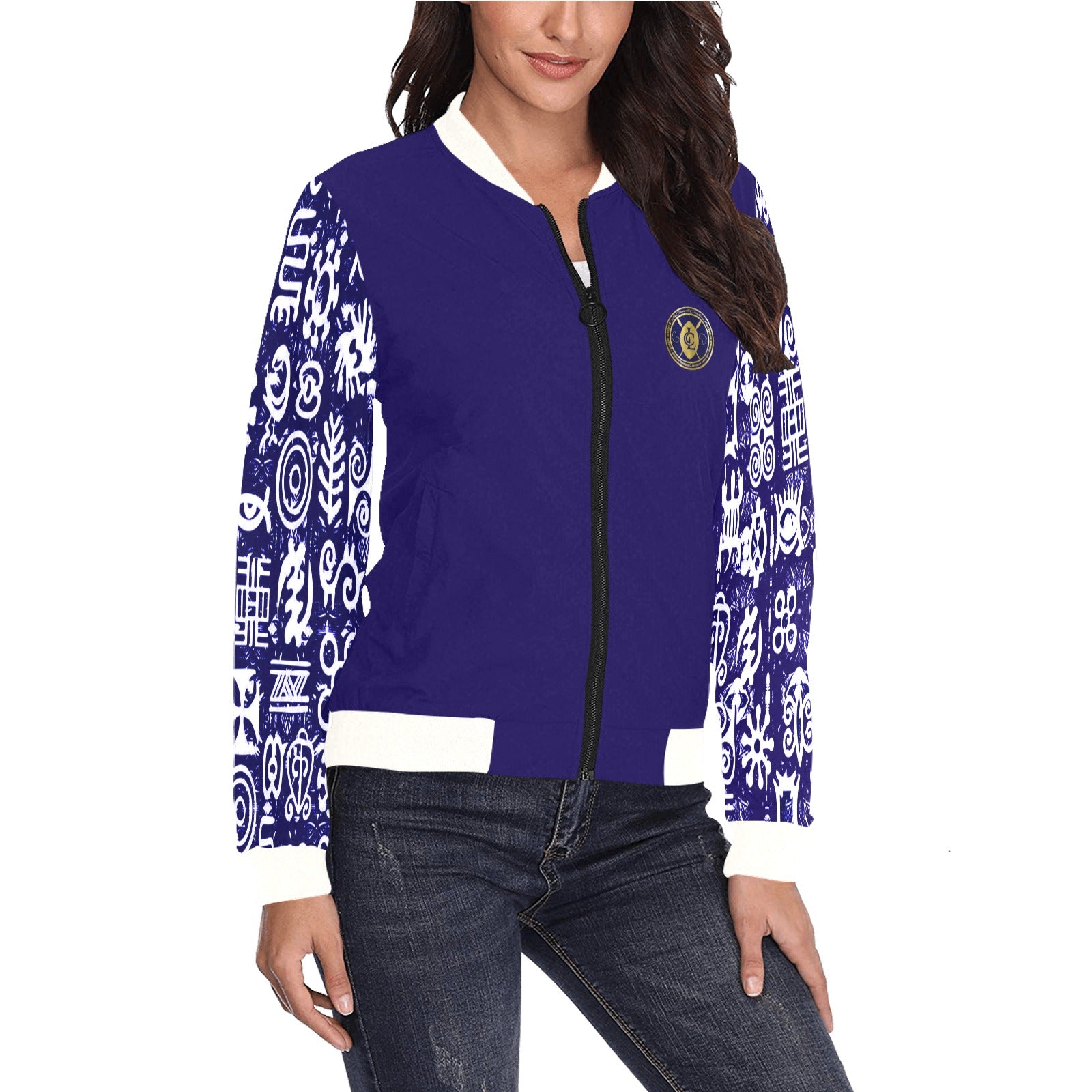 ADINKRA MX Bomber Jacket for Women