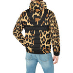 CHEETAH ANKH PADDED HOODIE JACKET