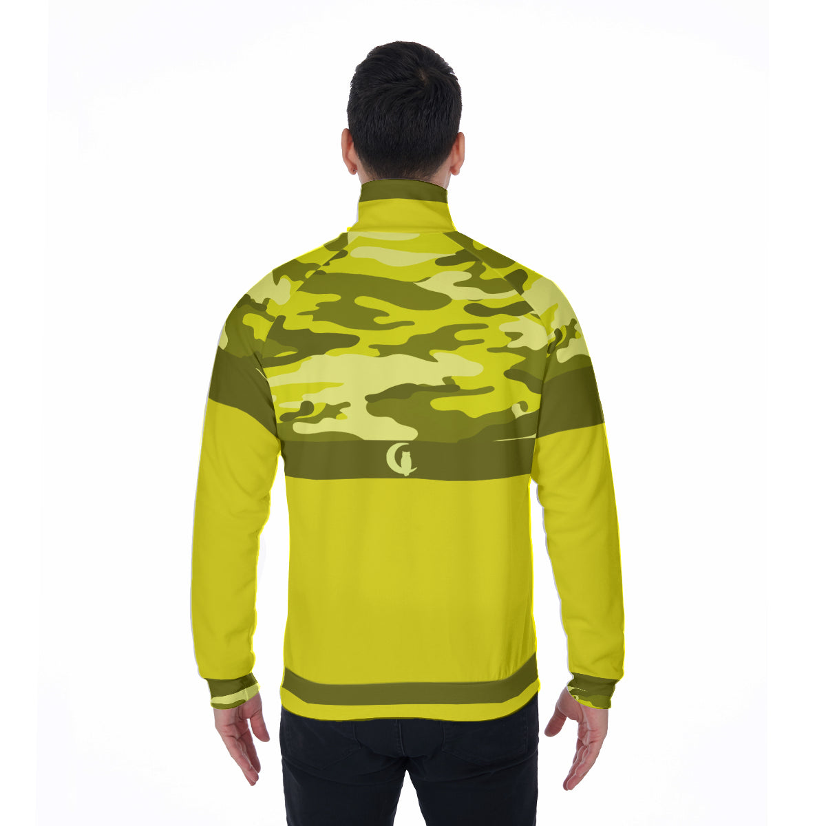 CAMOUFLAGE YLW Stand Collar Jacket