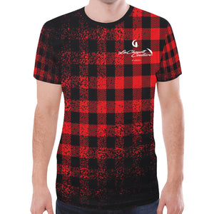 DUSTY PLAID All Over Print T-Shirt