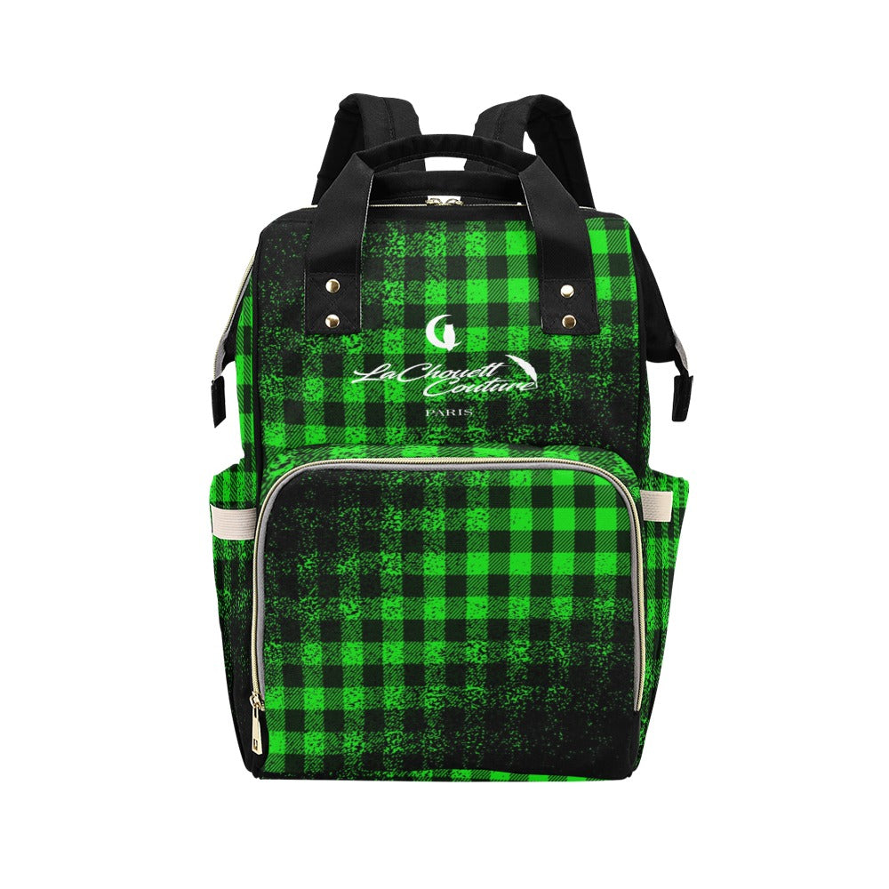 DUSTY PLAID Multi-Function Diaper Backpack