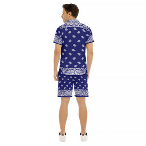 BANDANA FULLY NAVY Men's Short Sleeve Shirt Sets