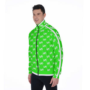 EXCELLENCE GREEN Stand Collar Jacket