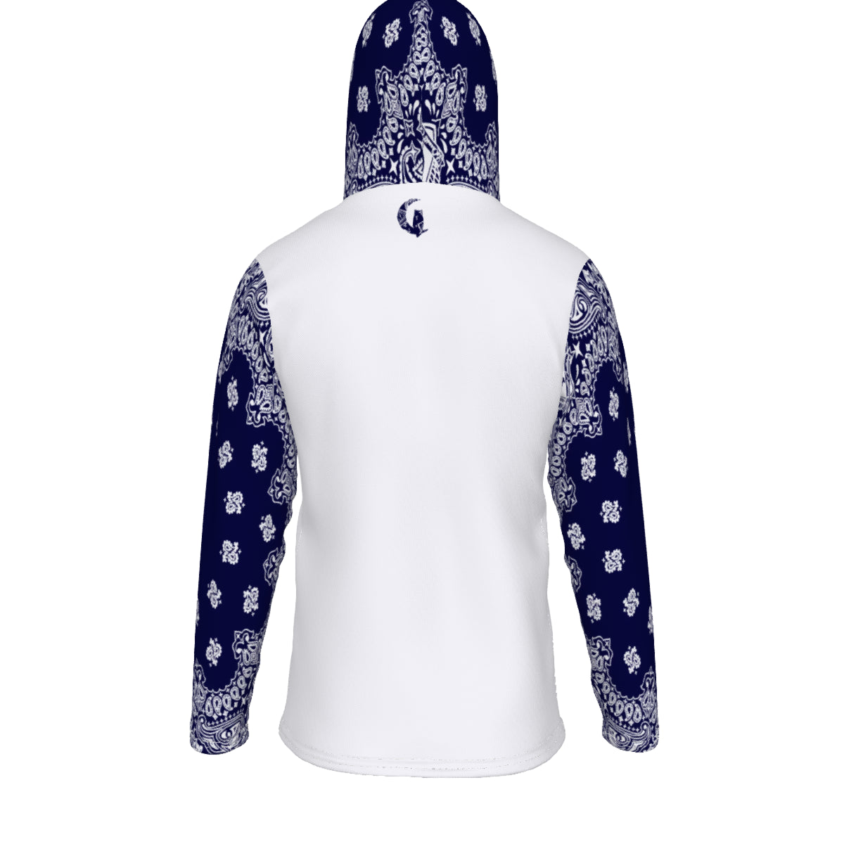 BANDANA NAVY BLUE Unisex Pullover Hoodie With Mask