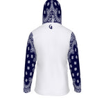 BANDANA NAVY BLUE Unisex Pullover Hoodie With Mask