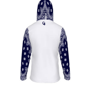 BANDANA NAVY BLUE Unisex Pullover Hoodie With Mask