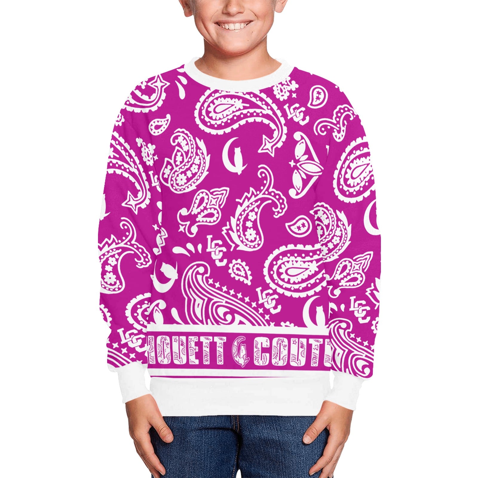 BANDANA PAISLEY Kids' All Over Print Sweatshirt