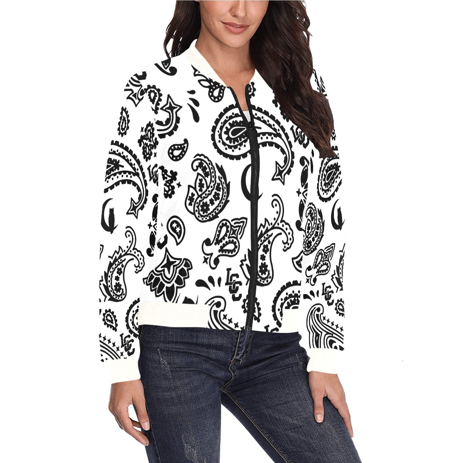 BANDANA PAISLEY  Bomber Jacket for Women