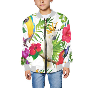 EXOTIC STYLE Kids' All Over Print Bomber Jacket