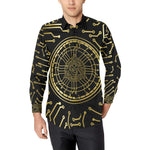 CRYPTO KMT Men's Casual Dress Shirt
