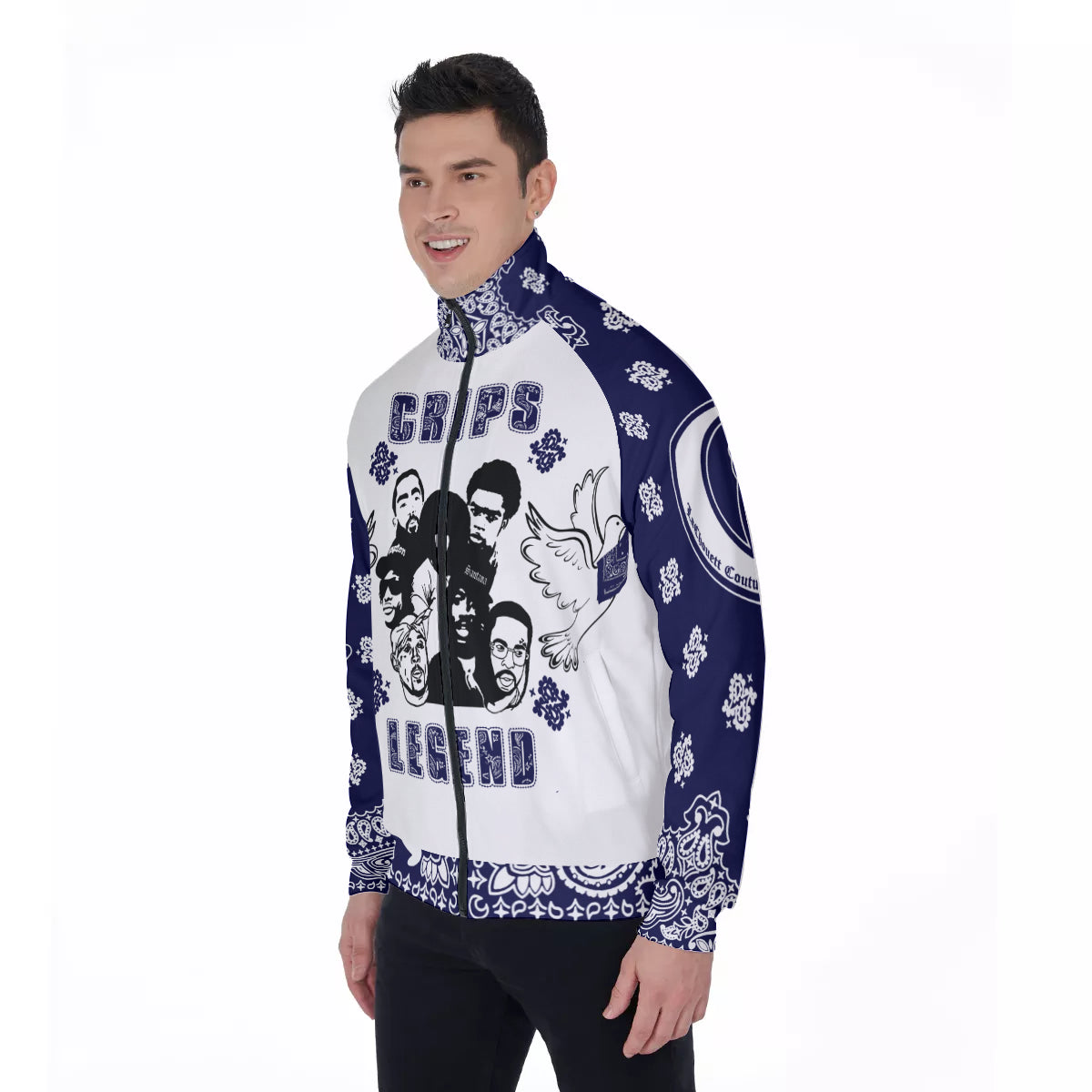 CRIP LEGEND Men's Stand Collar Jacket