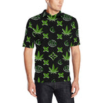 LCC WEEDY COLORS Men's All Over Print Polo Shirt