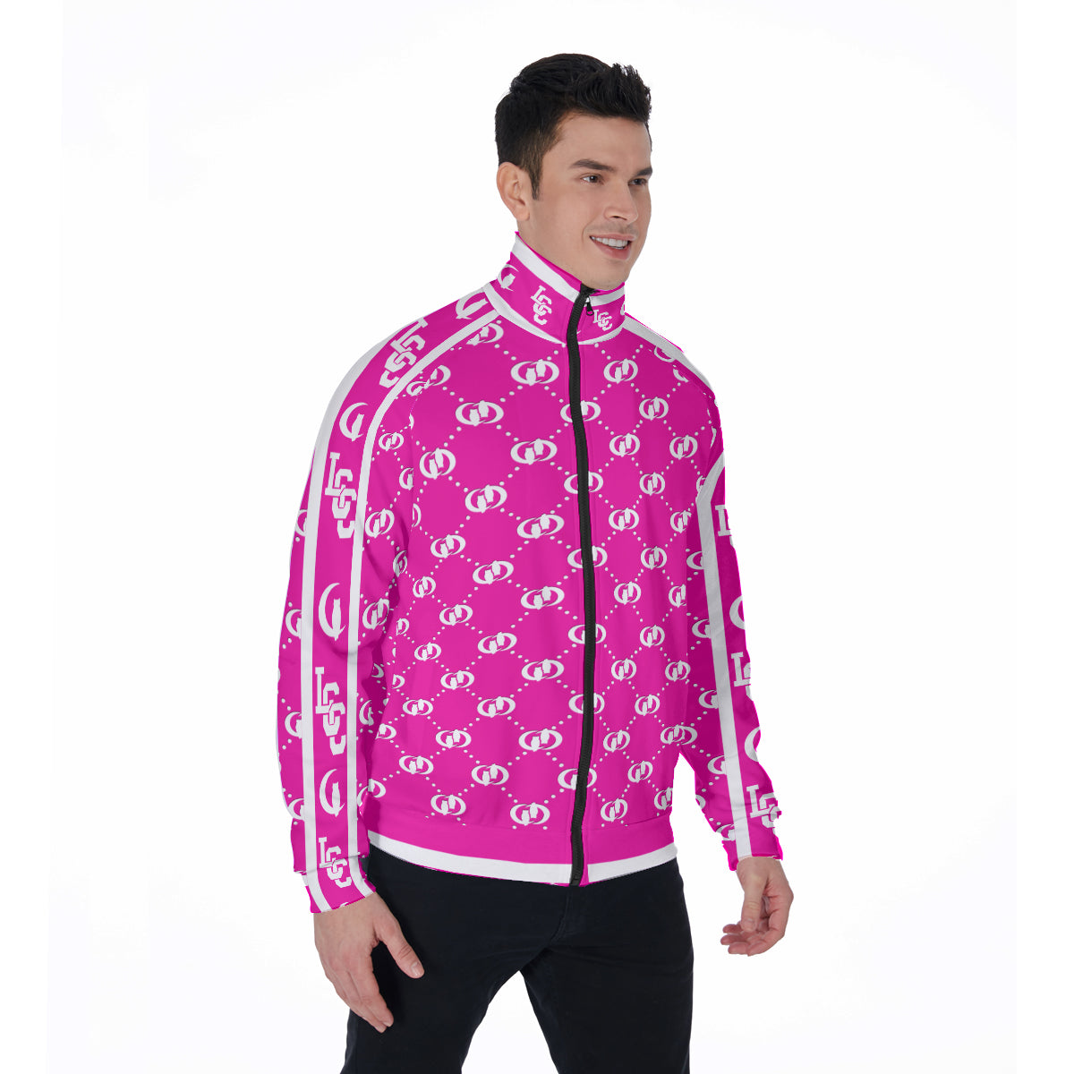 EXCELLENCE PINKISH Stand Collar Jacket