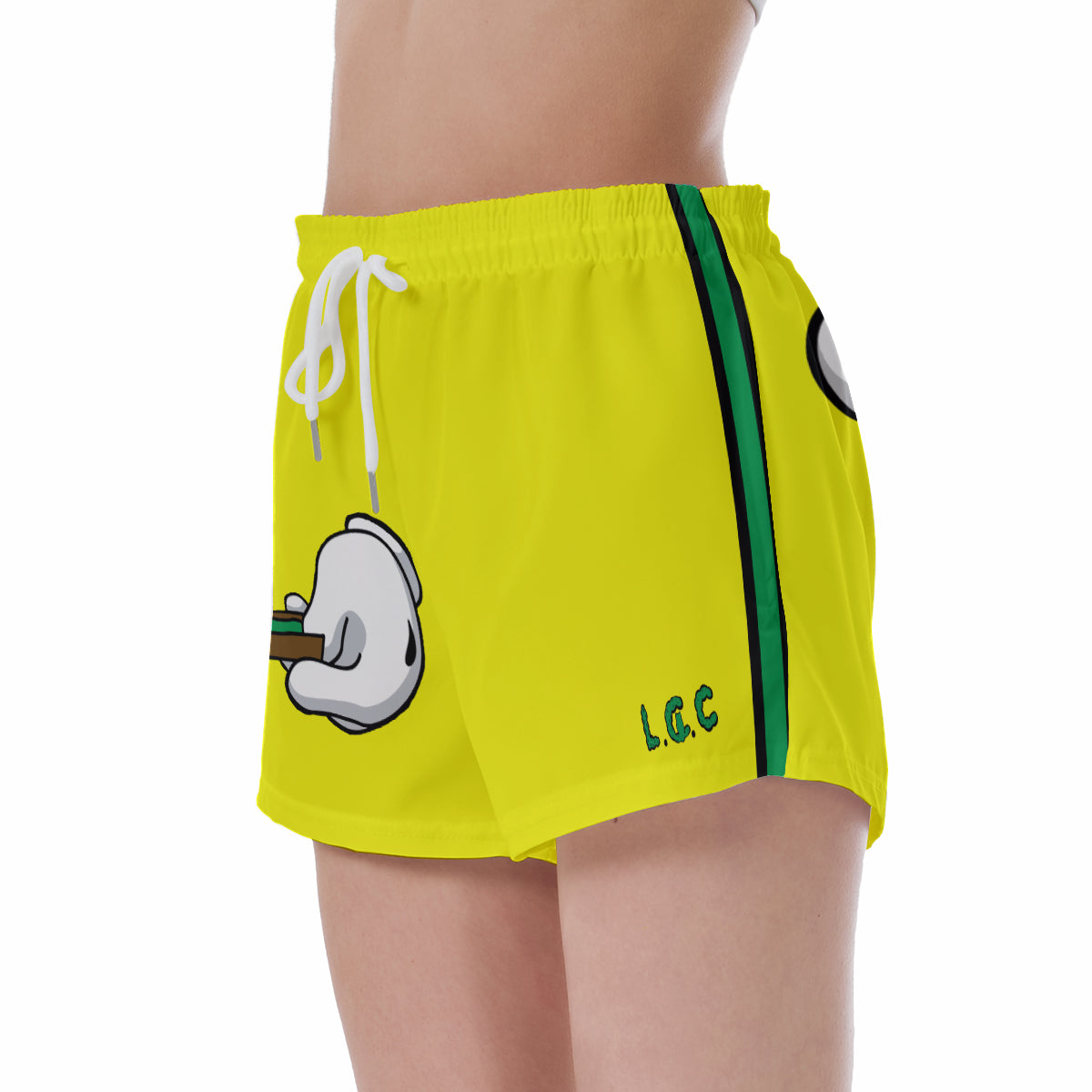 BURN THE OPPS YLW Women's Short Pants