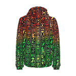 HIEROGLYPH RASTA PADDED HOODIE JACKET Men's Padded Hooded Jacket