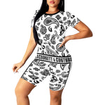 BANDANA PAISLEY Women's Short Yoga Set