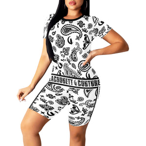 BANDANA PAISLEY Women's Short Yoga Set