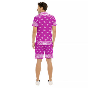 BANDANA FULLY GRAPES Men's Short Sleeve Shirt Sets