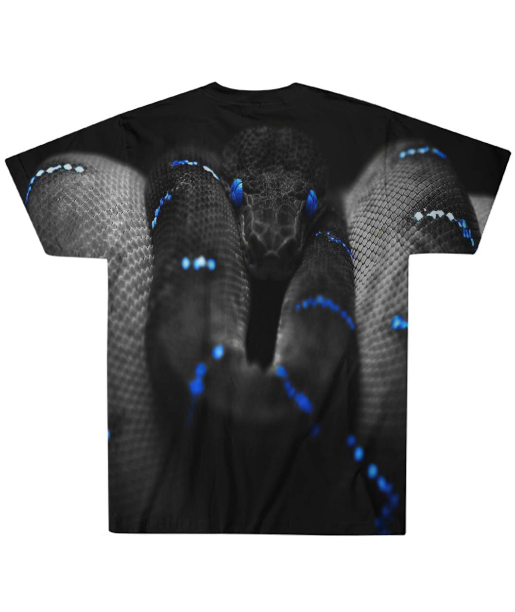 Blue Snake Sublimation T-Shirt Sublimation Tee