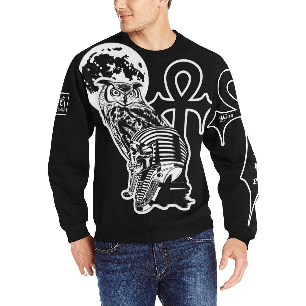 LCC GOTHIC Men's Rib Cuff Crew Neck Sweatshirt