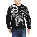 LCC GOTHIC Men's Rib Cuff Crew Neck Sweatshirt