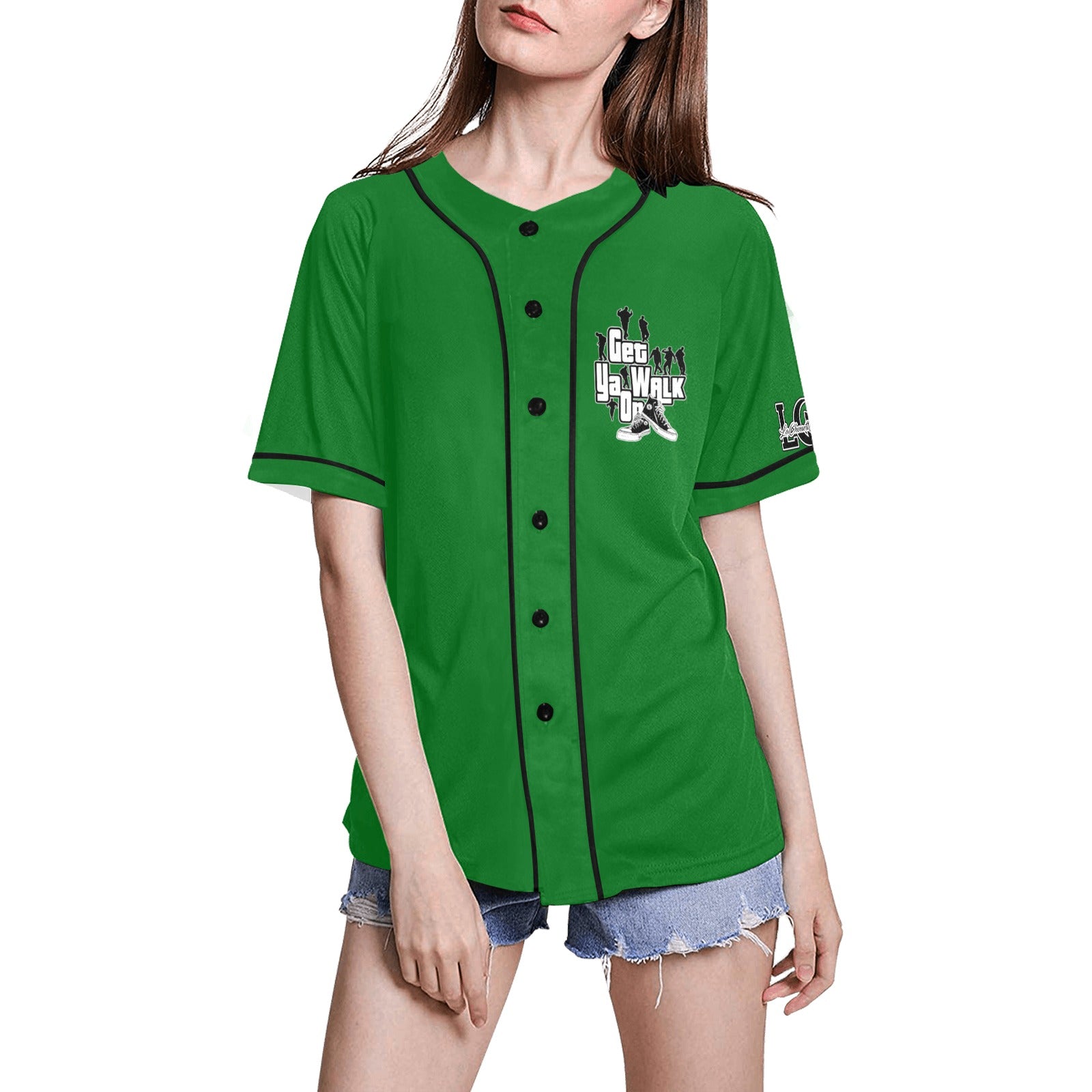 GET YA WALK ON Baseball Jersey for Women