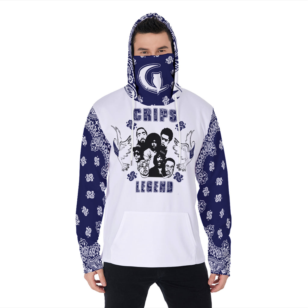 CRIPS LEGEND Heavy Fleece Pullover Hoodie With Mask