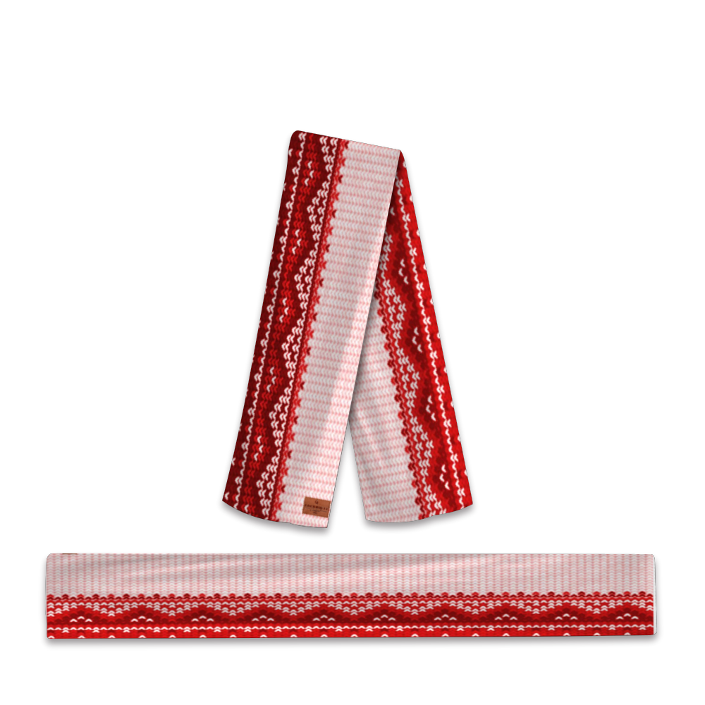 LCC KNITTED RED Velvet Scarf