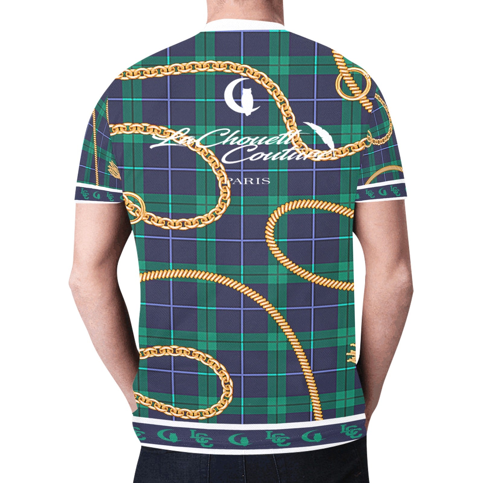 PLAID IN GOLD New All Over Print T-shirt for Men