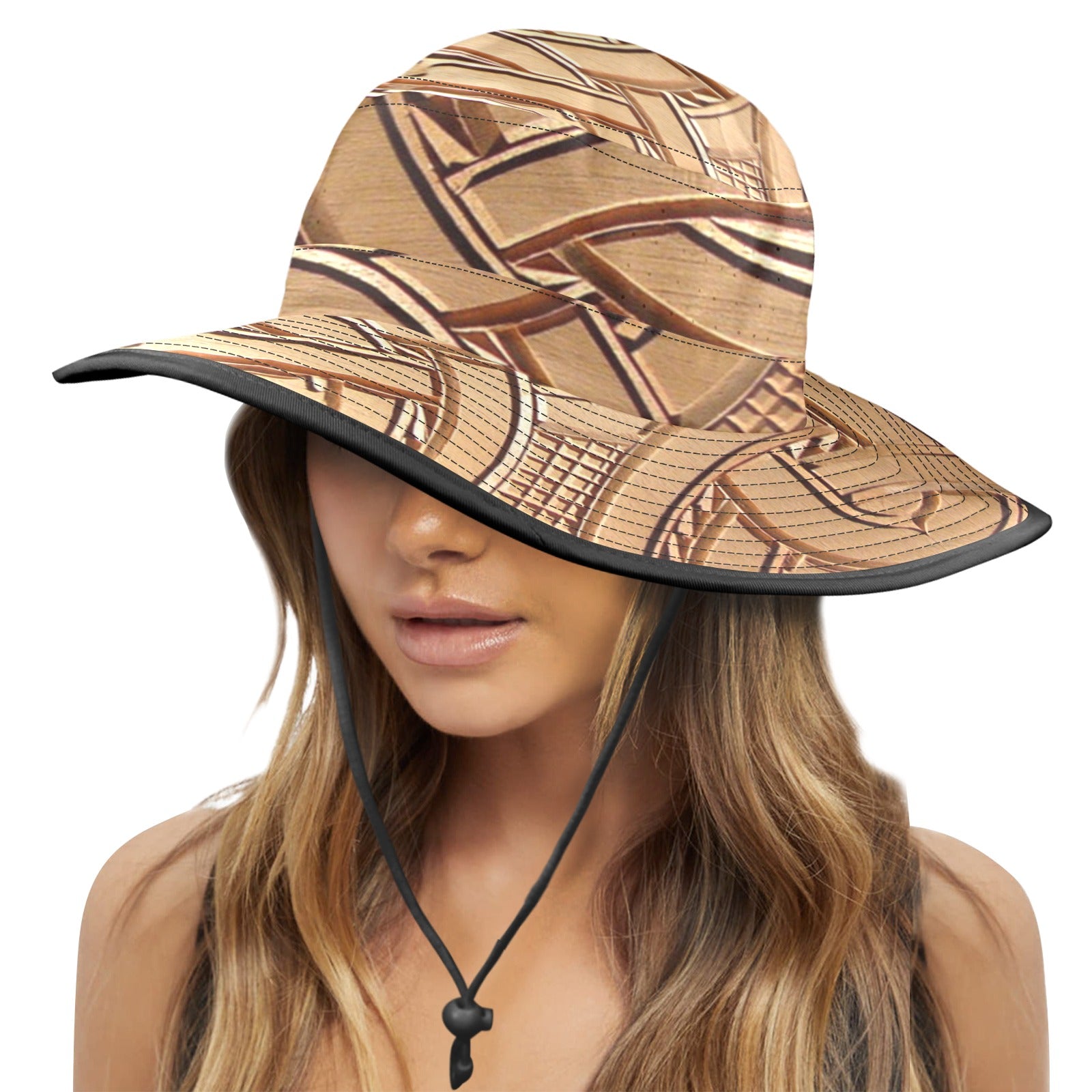 Tembe Art Wide Brim Bucket Hat